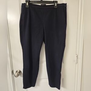 J. Crew Navy Martie Crop Capri Tapered Leg Pants